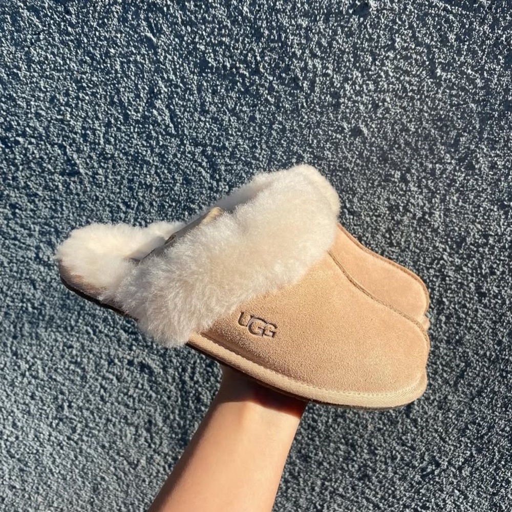 UGG Tan and Cream Slippers